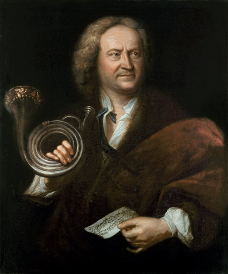 Portrait of Gottfried Reiche (1667–1734) by Elias Gottlob Haussmann (1695–1774)